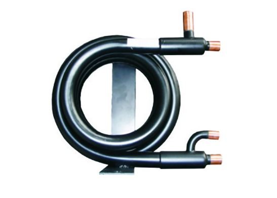 La pompa de calor refrigerante de la fuente de agua de R407c R410a Coaixal arrolla el condensador refrigerado por agua del cambiador de calor